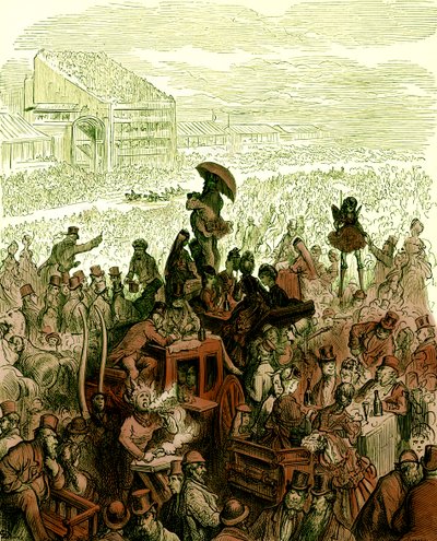 The Derby - At Lunch by Gustave Dore